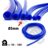 Tuyau de dépression Ø5mm bleu VENDU AU MÈTRE