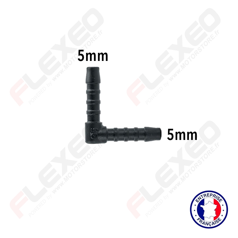 Raccord connecteur Y pour tuyau et durite diamètre 5mm - SARL FLEXEO