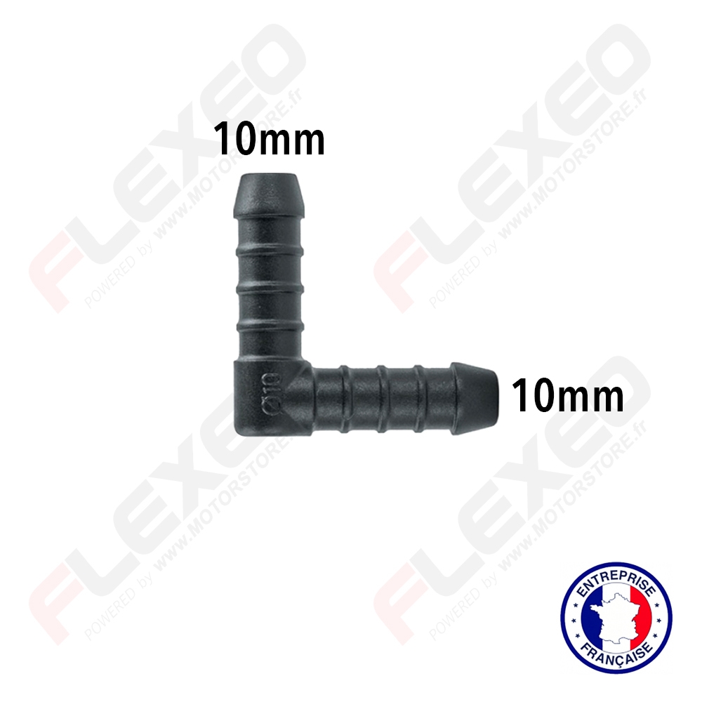 Raccord connecteur T pour tuyau et durite diamètre 18-18-10mm - SARL FLEXEO