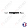Raccord connecteur Droit pour tuyau et durite diamètre 4mm