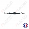Raccord connecteur Droit pour tuyau et durite diamètre 6-5mm