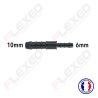 Raccord connecteur Droit pour tuyau et durite diamètre 10-6mm