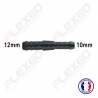 Raccord connecteur Droit pour tuyau et durite diamètre 12-10mm