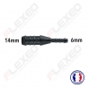 Raccord connecteur Droit pour tuyau et durite diamètre 14-6mm