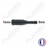 Raccord connecteur Droit pour tuyau et durite diamètre 16-8mm