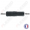 Raccord connecteur Droit pour tuyau et durite diamètre 20-18mm