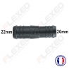 Raccord connecteur Droit pour tuyau et durite diamètre 22-20mm
