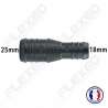 Raccord connecteur Droit pour tuyau et durite diamètre 25-18mm