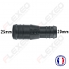 Raccord connecteur Droit pour tuyau et durite diamètre 25-20mm