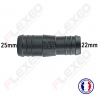 Raccord connecteur Droit pour tuyau et durite diamètre 25-22mm