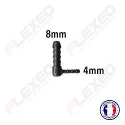 Raccord connecteur T pour tuyau et durite diamètre 20-20-15mm - SARL FLEXEO