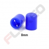 Bouchon obturation silicone bleu Ø8mm