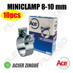 BOITE X10 COLLIERS MINICLAMPS 08-10MM ACE W1