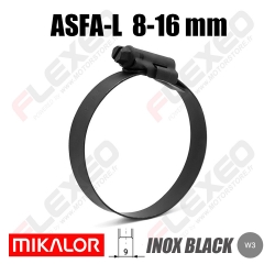 Collier à vis tangente ASFA Inox noir 8-16mm W3