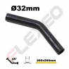 Coude 45° caoutchouc EPDM Ø32mm L.200x200mm