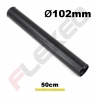Tube aluminium droit Ø102mm Long.500mm noir