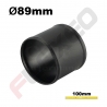 Manchon aluminium Ø89mm Long.100mm noir