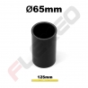 Manchon silicone droit Ø65mm L.125mm 4plys noir