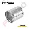 Manchon aluminium Ø22mm Long.100mm
