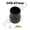 Réducteur silicone droit Ø45-57mm L.125mm 4 plys noir