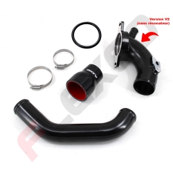 KIT COLD SIDE ALU BLACK RENAULT CLIO 4 RS sans resonateur