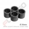 KIT MANCHONS (X4) SILICONE PEUGEOT 204/304 MOTEURS XK5 XL5 XL5S (34mm)