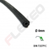 Tuyau carburant toilé Ø4mm x 9mm AU MÈTRE